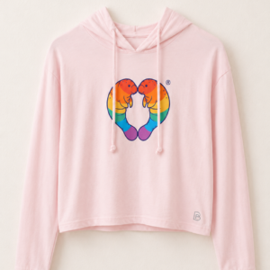 Manatee Love Cropped Hoodie