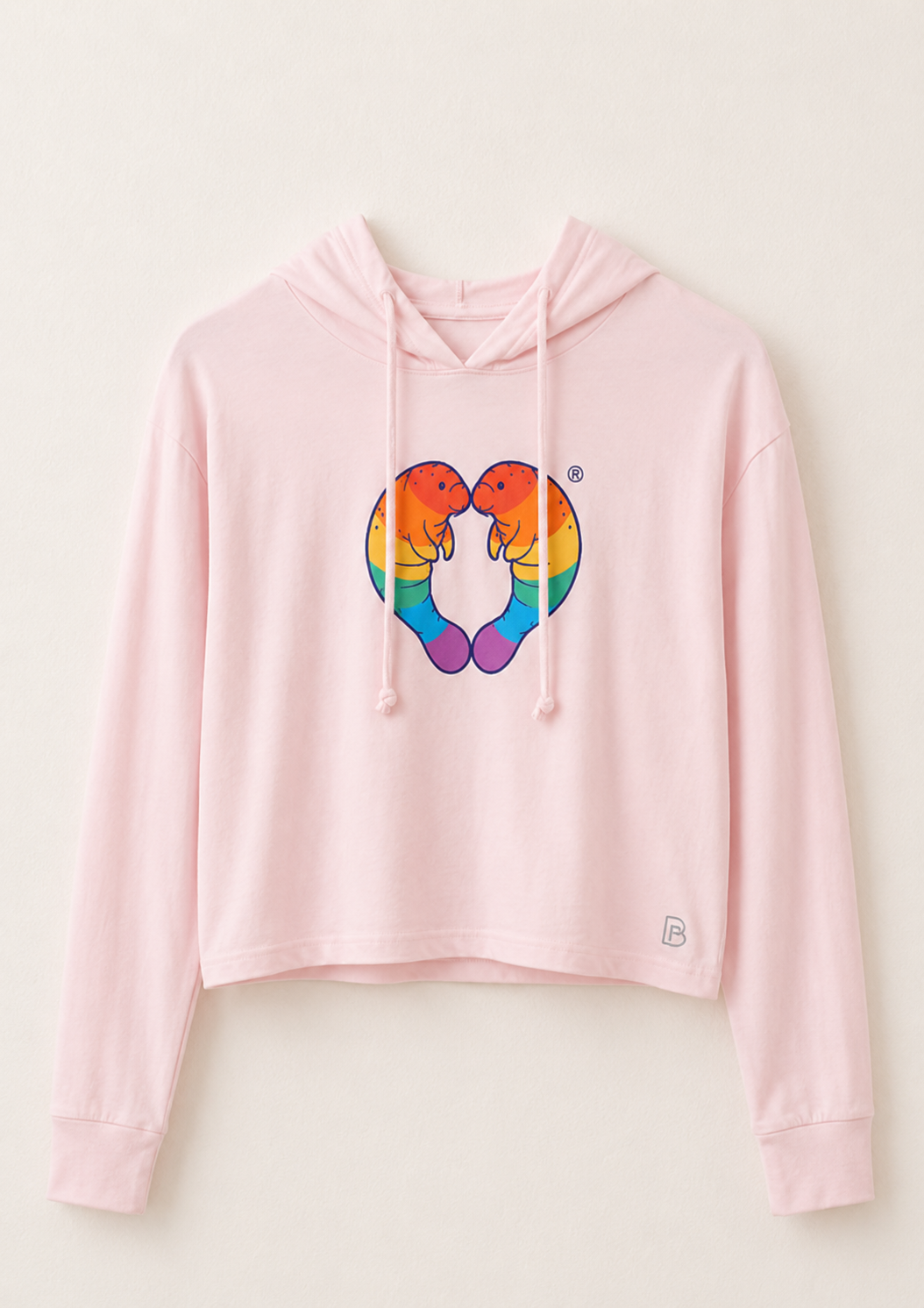 Manatee Love Cropped Hoodie
