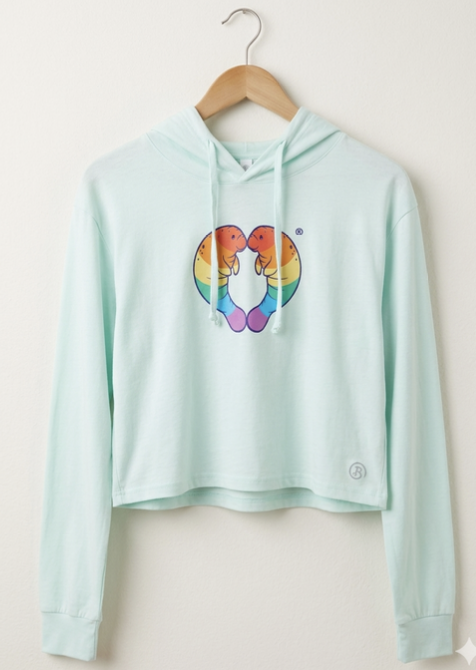 Manatee Love Cropped Hoodie - Image 2